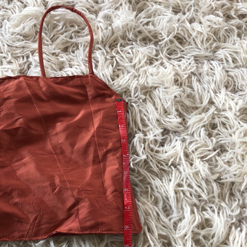 HANDMADE Raw Silk Crop Top, XS - Picture 7 of 12